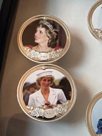 Wereld. Lady Diana Set - 5 pcs im Rahmen (Zonder