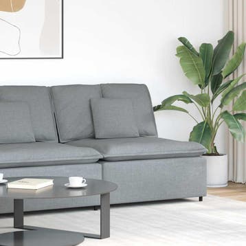vidaXL Modulaire bank middenmodule met kussens 100 cm, Verzenden, Nieuw