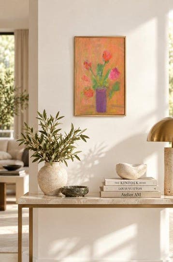 Lyne Seybel (1919-2009) - Les tulipes