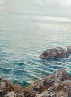 Cesare Gheduzzi (1894-1944) - Marina, Antiquités & Art