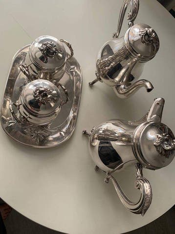 Christofle - Koffieservies (5) - Verzilverd