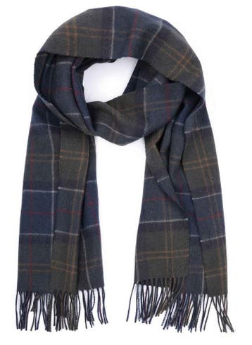 Barbour Sjaal Braden Wol Classic Tartan Groen maat  Heren, Verzenden, Nieuw, Barbour