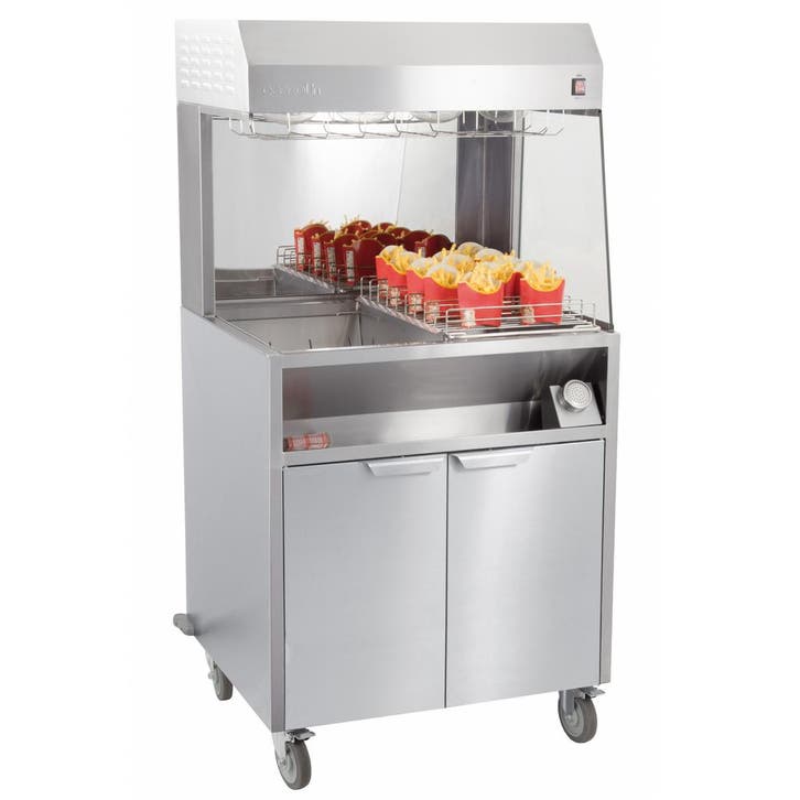 Frietwarmhoud-/Zoutstation | RVS | Interne Lekbak | 1.2kW, Articles professionnels, Horeca | Équipement de cuisine, Envoi