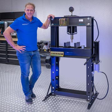 Datona Werkplaatspers 50 ton + Perspennen - Datona - Zwart, Doe-het-zelf en Bouw, Ophalen of Verzenden, Nieuw