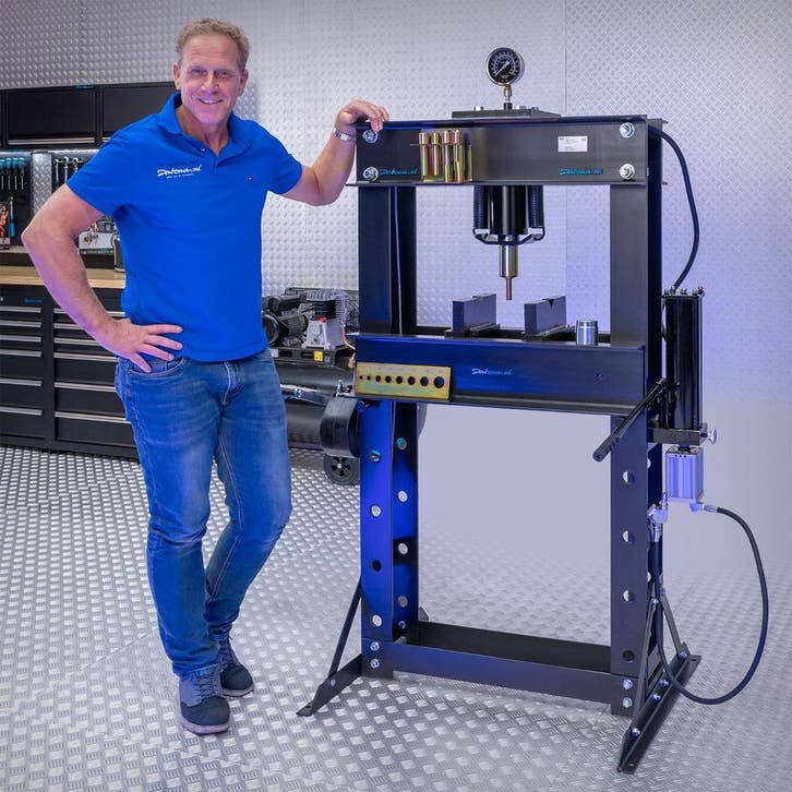 Datona Werkplaatspers 50 ton + Perspennen - Datona - Zwart, Doe-het-zelf en Bouw, Gereedschap | Overige machines, Ophalen of Verzenden