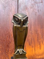 After C. Coenraad - sculptuur, Chouette / Uil (Owl) Art Deco, Antiquités & Art