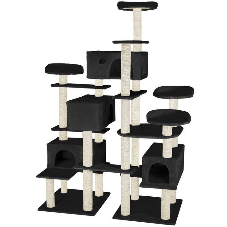 tectake Krabpaal Entissar 214cm - zwart, Animaux & Accessoires, Accessoires pour chats, Envoi