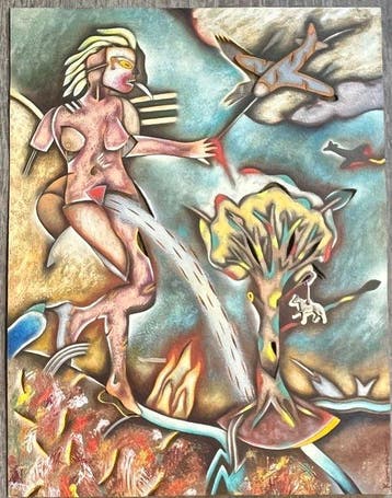 Saül Kaminer (né 1952) [Mexicain] - Composition surréaliste, Antiquités & Art