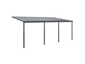 Veiling - Terrasdak / Overkapping - Borneo - 6 x 3 m - Grijs, Nieuw