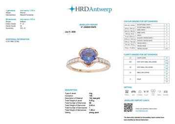 Bague de fiançailles - 14 carats Or rose - 1.81ct. tw.
