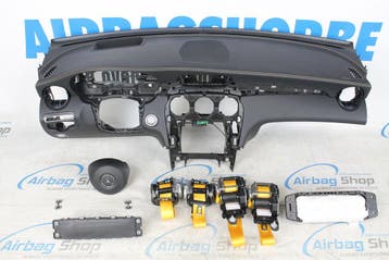 Airbag kit Tableau bord HUD couture jaune Mercedes-Benz GLC