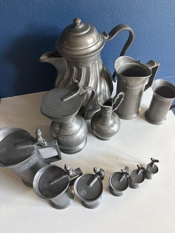 Kan (11) - Tin, Antiek en Kunst, Curiosa en Brocante