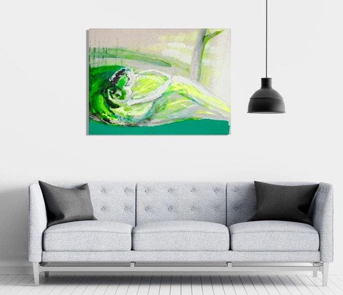 Malgorzata Krakowiak - In nature 6” from serie LOVERS, Antiquités & Art, Art | Peinture | Moderne