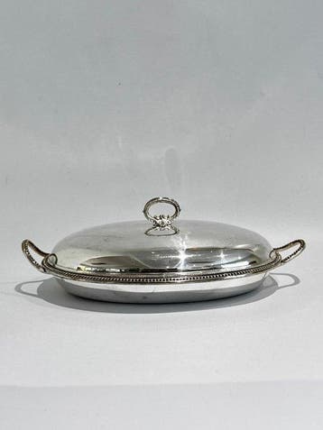 JB&S EP (John Round & Son) - Rare Antique Silver-Plated Oval