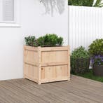 vidaXL Plantenbak 60x60x60 cm massief grenenhout, Tuin en Terras, Verzenden, Nieuw