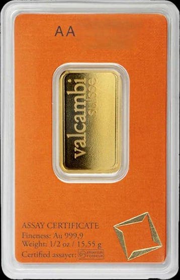 1/2 oz - Goud .999 - Valcambi - Met certificaat