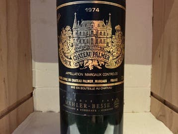 1974 Château Palmer - Margaux 3ème Grand Cru Classé - 1 Fles, Nieuw