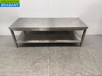 Table de travail en acier inoxydable avec étagère 180 x 70 x, Verzenden