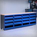 Datona Werkbank PREMIUM eiken werkblad met opbergbakken –, Doe-het-zelf en Bouw, Werkbanken, Ophalen of Verzenden, Nieuw