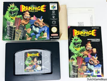 Nintendo 64 / N64 - Rampage World Tour + Reg. Card - EEU, Verzenden, Gebruikt