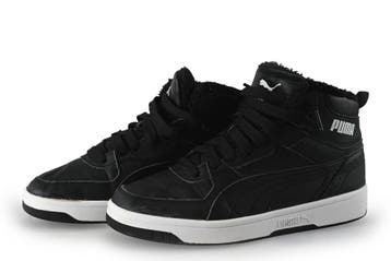 Puma Hoge sneakers in maat 39 Zwart, Zwart, Sneakers, Gedragen, Puma