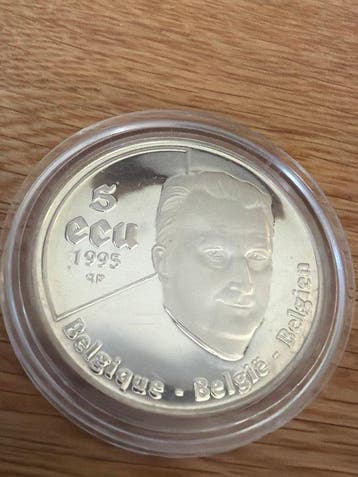 België. 5 Ecu 1995 Vereinte Nationen - 22,85g (.925) Silber