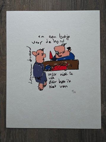 Herman Brood (1946-2001) - Botje voor de hond, Antiquités & Art