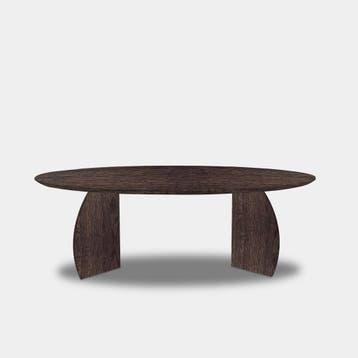 Tafel Ovaal Eikenhout  Set Driehoek  240x110, Huis en Inrichting, Tafels | Eettafels, Nieuw