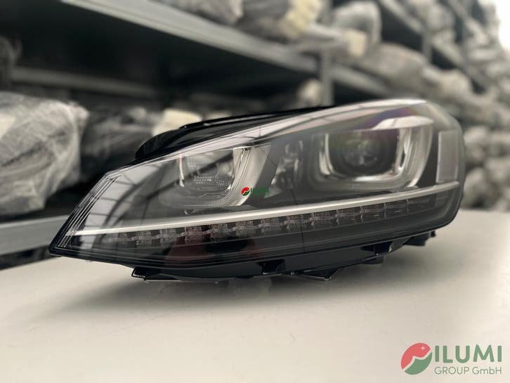 VW GOLF 7 VII BI XENON PHARE AVANT GAUCHE 5G1941033, Auto-onderdelen, Verlichting, Gebruikt, Volkswagen, Verzenden