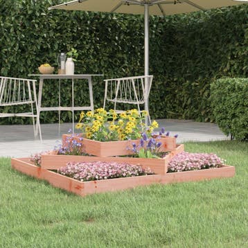 vidaXL Plantenbak 112x112x27 cm massief douglashout, Verzenden