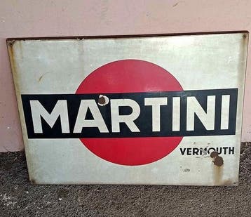Martini Vermut - Reclamebord - Staal