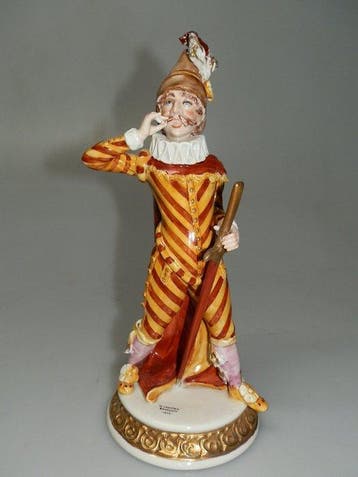Capodimonte - Beeld, Maschera Veneziana Capitan spavento -