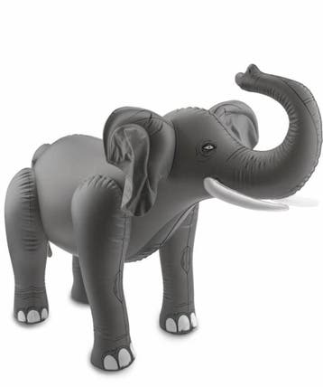 Opblaas Olifant 75cm, Verzenden, Nieuw
