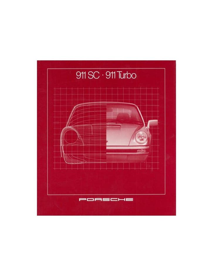 1981 PORSCHE 911 SC & TURBO BROCHURE ENGELS USA, Livres, Autos | Brochures & Magazines, Enlèvement ou Envoi