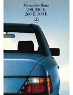1987 MERCEDES BENZ E KLASSE BROCHURE ENGELS