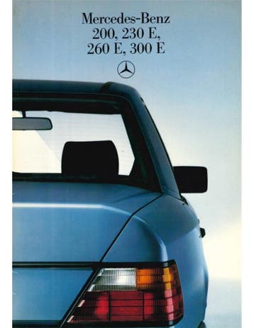 1987 MERCEDES BENZ E KLASSE BROCHURE ENGELS, Nieuw