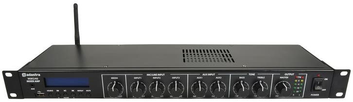 Adastra MM240 Mengpaneel Versterker 2 X 120W USB BT En DAB+, Musique & Instruments, Microphones