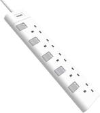 2dekans | PHILIPS Verlengkabel - CHP3150WA/05-5 Gang - Wit -, Doe-het-zelf en Bouw, Ophalen of Verzenden, Nieuw