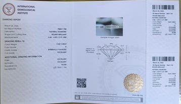 Zonder minimumprijs - 2 pcs Diamant (Natuurlijk) - 0.80 ct -