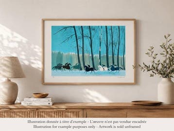 Serge Lassus (1933) - Cavaliers en Hiver