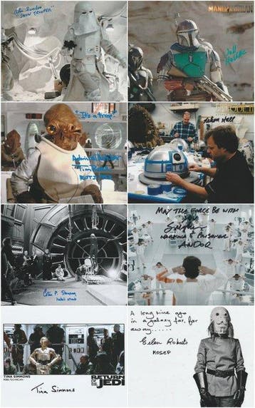 Star Wars - Big Lot of 8 Autographs!, Nieuw