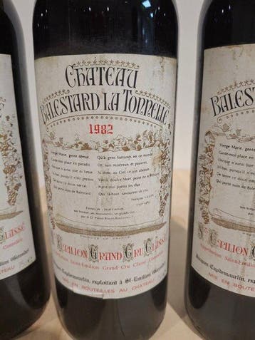 1982 Château Balestard La Tonnelle - Saint-Émilion Grand Cru, Nieuw