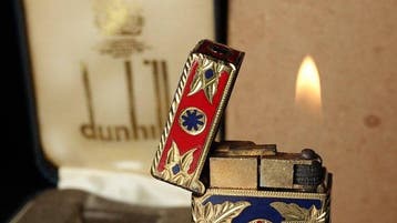 Dunill - Rare Model Engraving Pattern Rollagas Lighter -, Nieuw