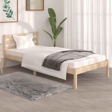 Massief grenen bedframe 90x190 | Tweede kansje | OP=OP, 90 cm, Verzenden, 190 cm of minder, Zo goed als nieuw