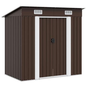 vidaXL Tuinberging 194x121x181 cm staal bruin, Verzenden, Nieuw