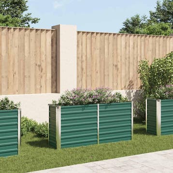 vidaXL Plantenbak verhoogd 160x40x77 cm gegalvaniseerd staal, Verzenden, Nieuw