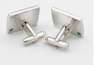 Sans prix de réserve - Boutons de manchette Argent - 1.20ct.