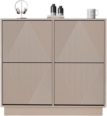 Schoenenkast - Schoenenrek - 99x24x91 cm - Moka - UEV, Huis en Inrichting, Verzenden, Nieuw
