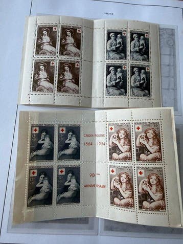 France - Collection Carnets Croix Rouge avec 1953/2006