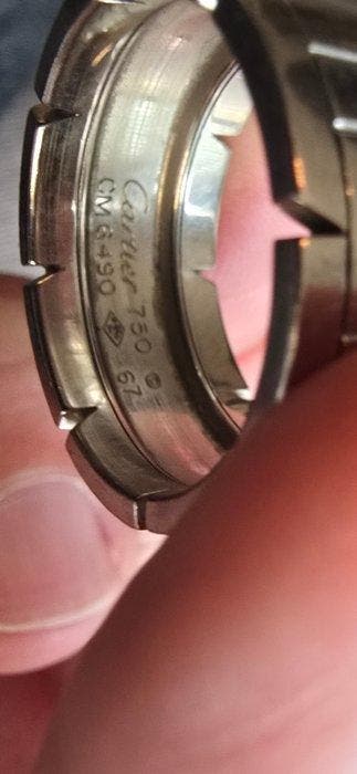 Cartier - Bague - Tank Francaise - 18 carats Or blanc -